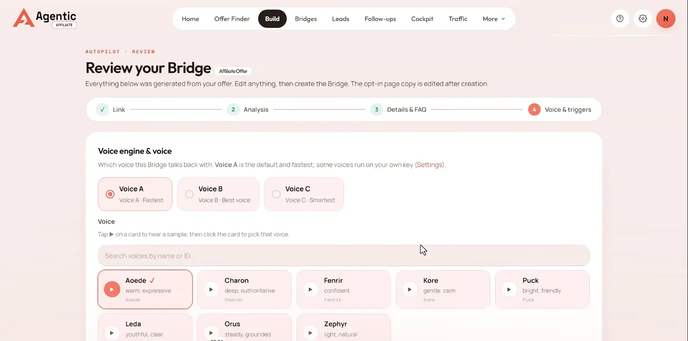 Agentic Affiliate Voice Engine Setup