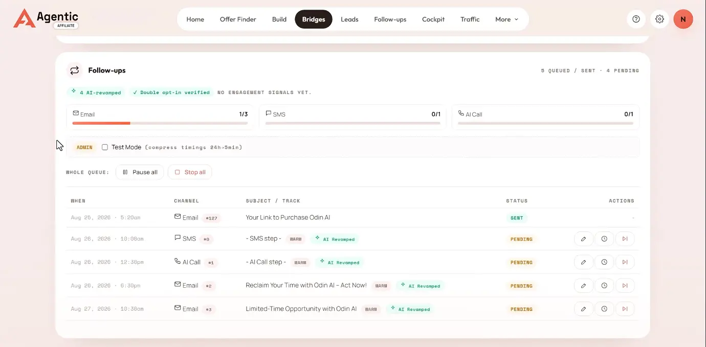 Agentic Affiliate Cockpit Tracker